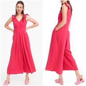 NWT J. Crew Drapey Tie-Shoulder Jumpsuit Size 4